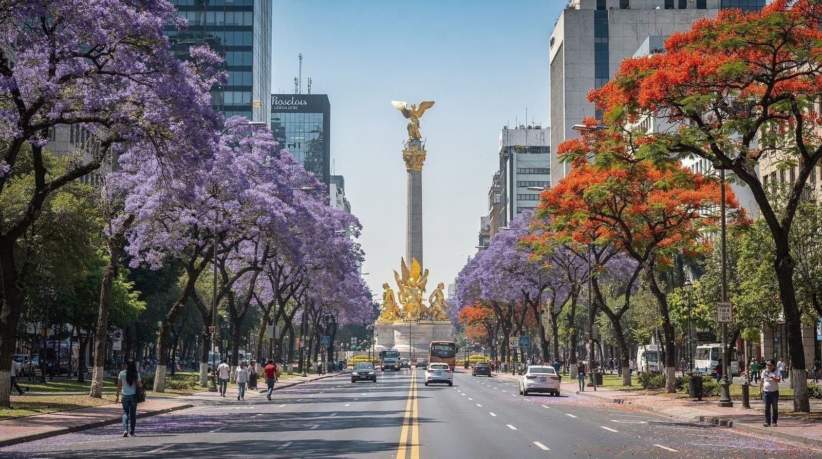 Meilleure période pour visiter Mexico — Quand visiter Mexico : saison sèche nov.–mai, mars–avr. pour les jacarandas, 1–2